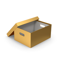 Gold Box Opened PNG & PSD Images