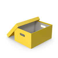 Yellow Box Opened PNG & PSD Images