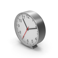 Table Clock Silver PNG & PSD Images