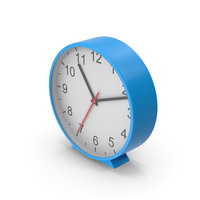 Blue Table Clock PNG & PSD Images
