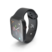 Apple Watch 4 Series Space Gray PNG & PSD Images