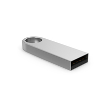USB Flash Silver PNG & PSD Images