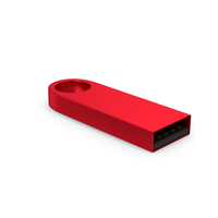 USB Flash Red PNG & PSD Images