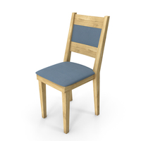 Light Wooden Fabric Sidechair PNG & PSD Images