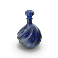 Glass Decanter Blue PNG & PSD Images