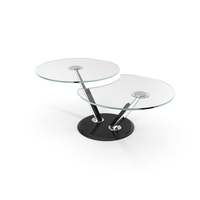 Glass Double Coffee Table PNG & PSD Images