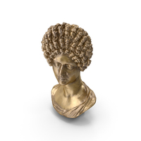 Flavian Woman Bronze Bust PNG & PSD Images