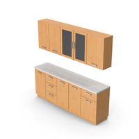 Wooden Kitchen Cabinets PNG & PSD Images