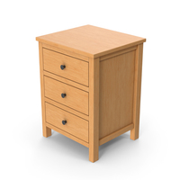 Wooden Bedside Table PNG & PSD Images