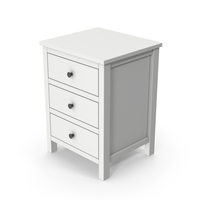 White Bedside Table PNG & PSD Images