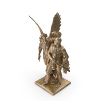 Nike Crowns The Hero Bronze Statue PNG & PSD Images