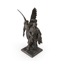 Nike Crowns The Hero Bronze Outdoor Statue PNG & PSD Images