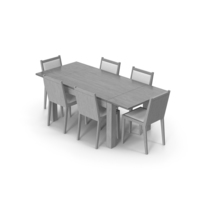 Gray Table With Chair PNG & PSD Images