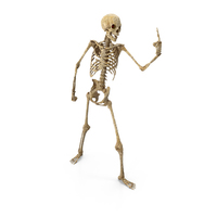 Worn Skeleton Angry Giving The Finger PNG & PSD Images