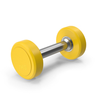 Dumbbell Yellow PNG & PSD Images