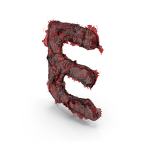 Blood Capital Letter E PNG & PSD Images