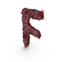 Blood Capital Letter F PNG & PSD Images