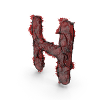 Blood Capital Letter H PNG & PSD Images