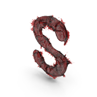 Blood Capital Letter S PNG & PSD Images