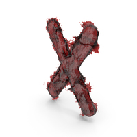 Blood Capital Letter X PNG & PSD Images