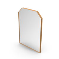 Wooden Wall Mirror PNG & PSD Images