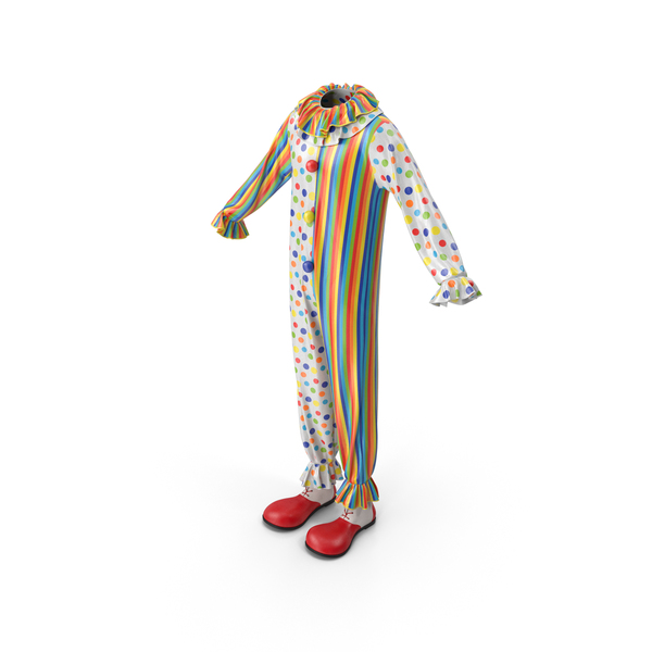 Clown Costume with Shoes PNG & PSD Images
