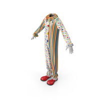 Clown Costume with Shoes and Gloves PNG & PSD Images
