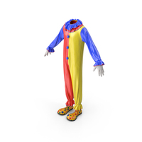 Clown Costume with Shoes and Gloves PNG & PSD Images