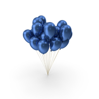 Party Gift Festival Balloons Blue PNG & PSD Images