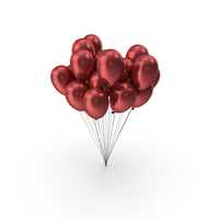 Red Festival Balloons PNG & PSD Images