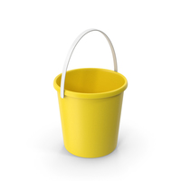 Yellow Plastic Bucket PNG & PSD Images