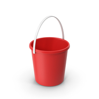Red Plastic Bucket PNG & PSD Images