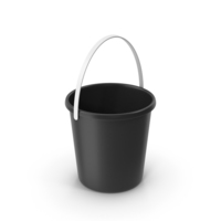 Black Plastic Bucket PNG & PSD Images