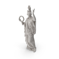 Athena Wreath Statue PNG & PSD Images