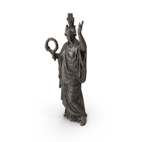 Athena Wreath Bronze Outdoor Statue PNG & PSD Images