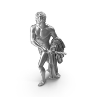 Warrior Metal Statue PNG & PSD Images