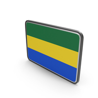 Flag Of Gabon Icon PNG & PSD Images
