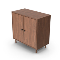 Dark Wood Cabinet PNG & PSD Images