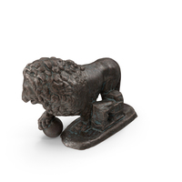 Medici Lion Right Bronze Outdoor PNG & PSD Images