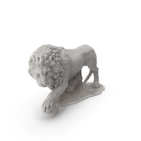 Medici Lion雕像PNG和PSD图像