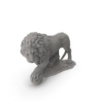 Medici Lion Stone Statue PNG & PSD Images