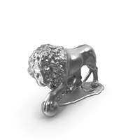 Medici Lion Metal Statue PNG & PSD Images