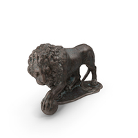 Medici Lion Bronze Outdoor Statue PNG & PSD Images