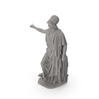 Athena with Shield Stone PNG & PSD Images