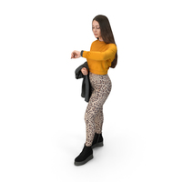 Casual Autumn Idle Pose PNG & PSD Images