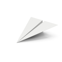 White Paper Plane PNG & PSD Images