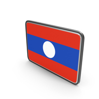 Flag of Laos Icon PNG & PSD Images