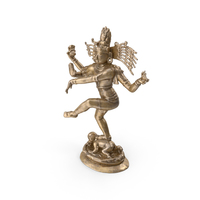 Shiva Lord Of Dance Bronze Statue PNG & PSD Images