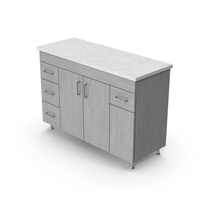 Gray Bathroom Cabinet PNG & PSD Images