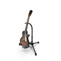Electric Guitar and Stand PNG & PSD Images